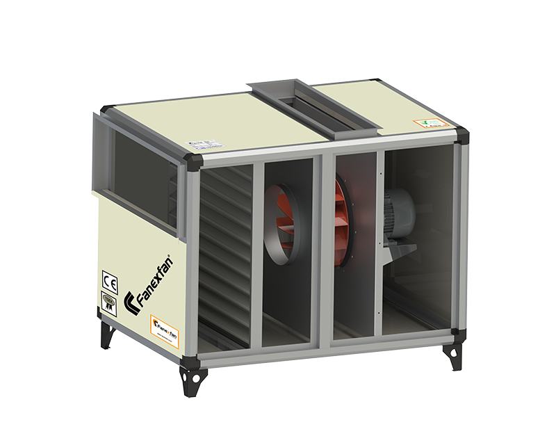 Kabinli Seyrek Kanatlı Yağ Filtreli Mutfak Egzoz Fanları