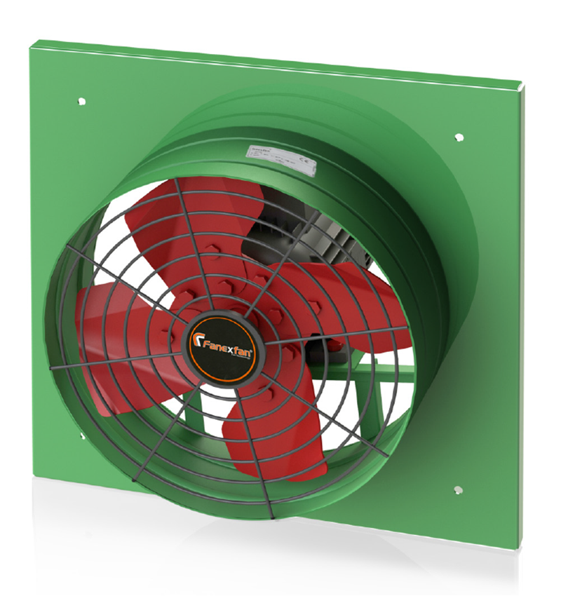 Harici Motorlu 4 Kanatlı Metal Pervaneli Kare Kasalı Aksiyal Aspiratörler