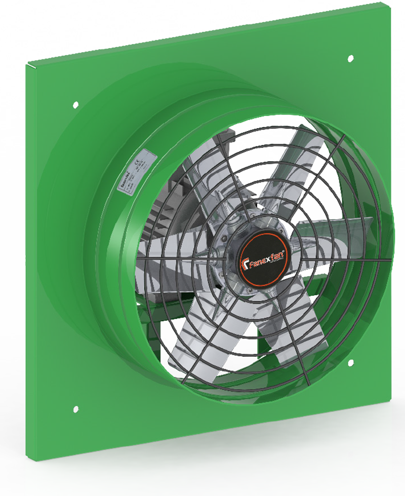 Harici Motorlu Kare Kasalı Alüminyum Pervaneli Aksiyal Aspiratörler