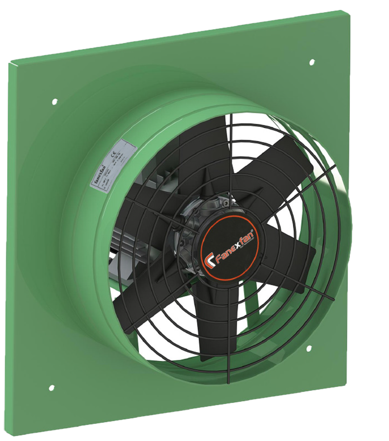 Harici Motorlu Plastik Pervaneli Kare Kasalı Aksiyal Aspiratörler