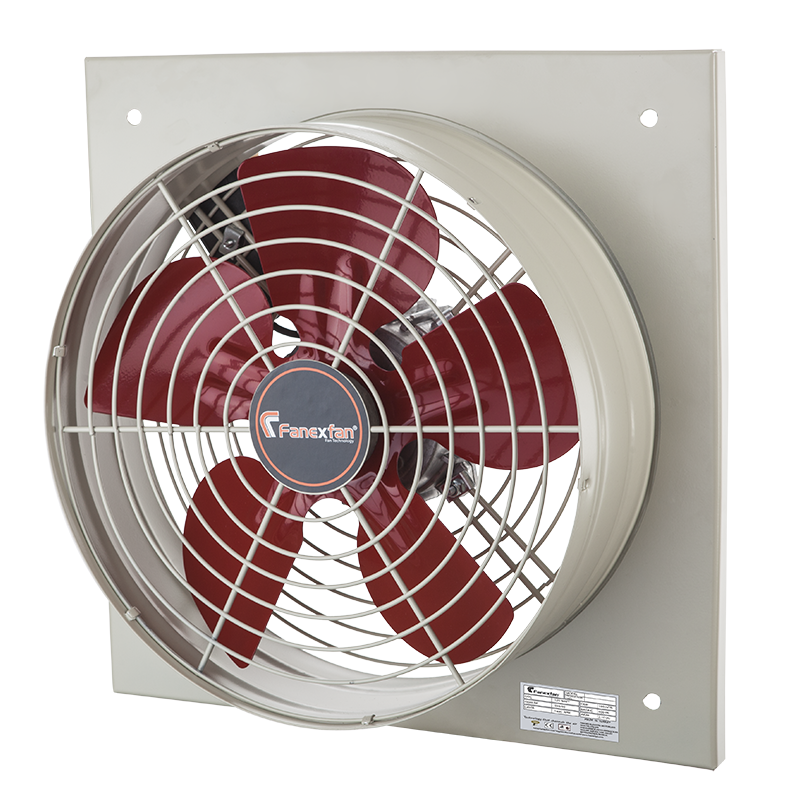 Kare Kasa Metal Pervaneli Aksiyal Aspiratörler (Trifaze)