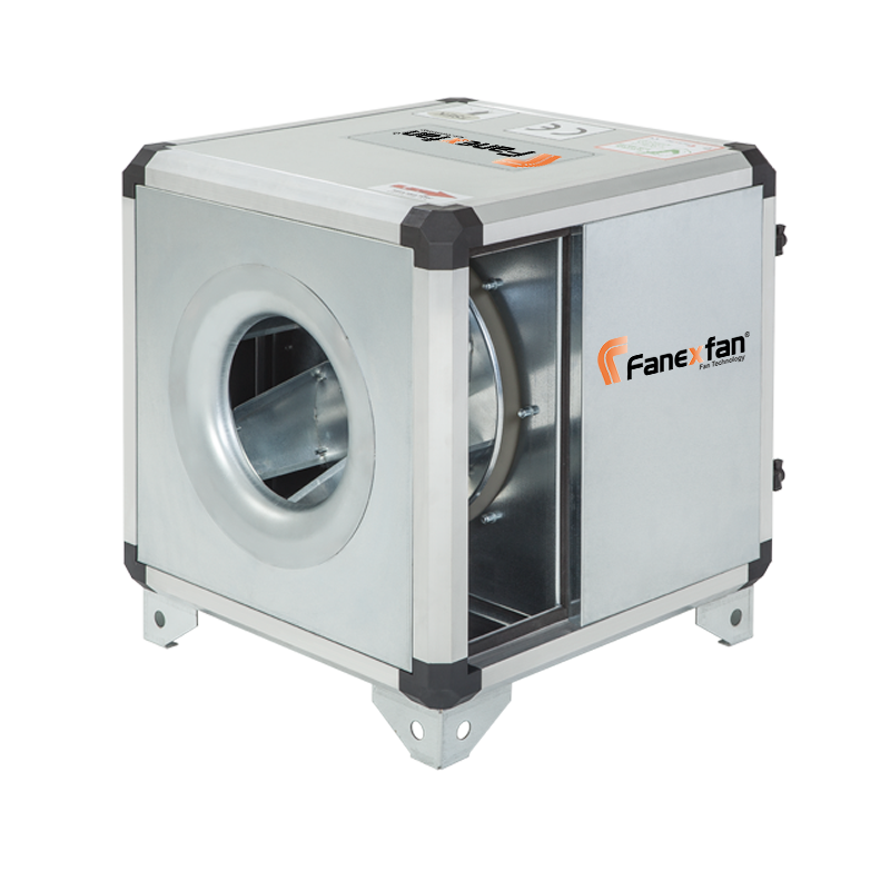 Harici Motorlu Tek Cidarlı Akustik İzoleli Hücreli Fan (Geriye Eğimli Plug Fanlı)